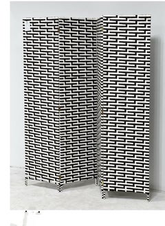 Generic Room divider/partition, white and black striped 