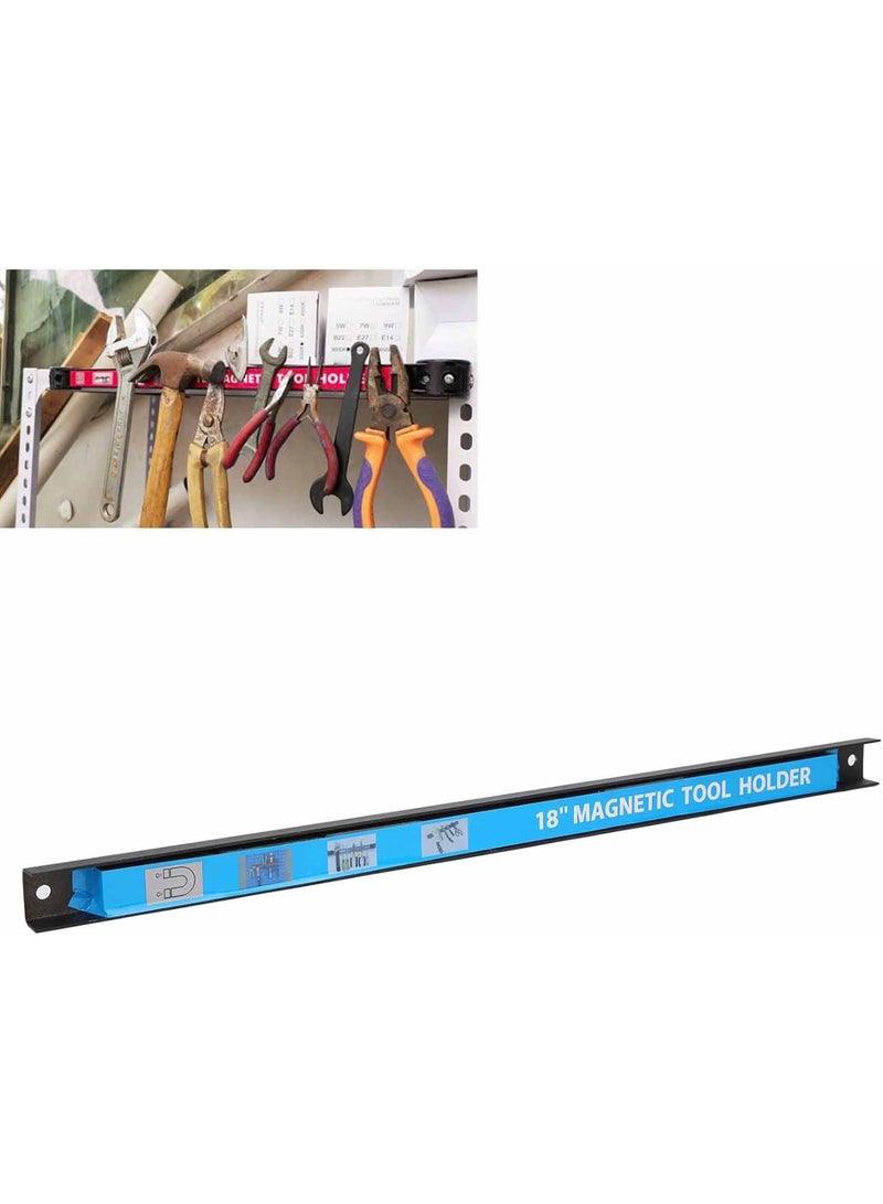 GGOOT Magnetic Strip Tool Rack, 18in Easy To Take Powerful Magnet Tool Holder for Hardware Tools for Hardware Storage Magnetic Rack - Image 3