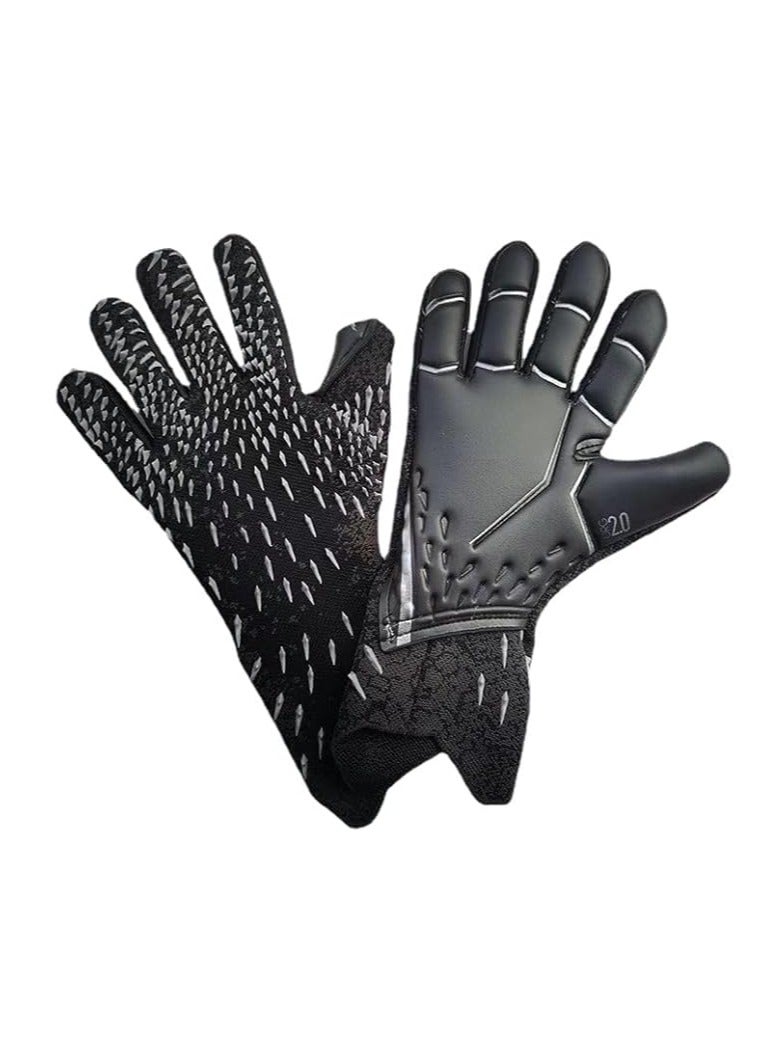 عام قفازات حارس فوتبول، قفازات تدريب حارس، قبضة قوية، غير قابلة للانزلاق ونظيفة، مناسبة للبالغين. - Image 1