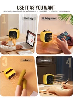 Zoom Plus Zoom Plus Portable heater suitable for home office desks, mini electrical space insulation air heater, warm fan, silent fast space heater  - Image 5