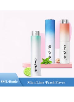 GlorySmile Multi Effect Fresh Oral Spray Oral Breath Spray Fresh Mouth Spray Bad Breath Oral Odor Halitosis Spray Remove Bad Breath Mouthwash Breath Freshener Spray Peach 8ml  - Image 2