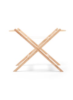 The Little Green Sheep Baskit Foldable Wooden Moses Basket Stand - Natural  - Image 2