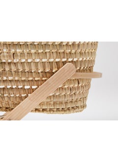 The Little Green Sheep Baskit Foldable Wooden Moses Basket Stand - Natural  - Image 3