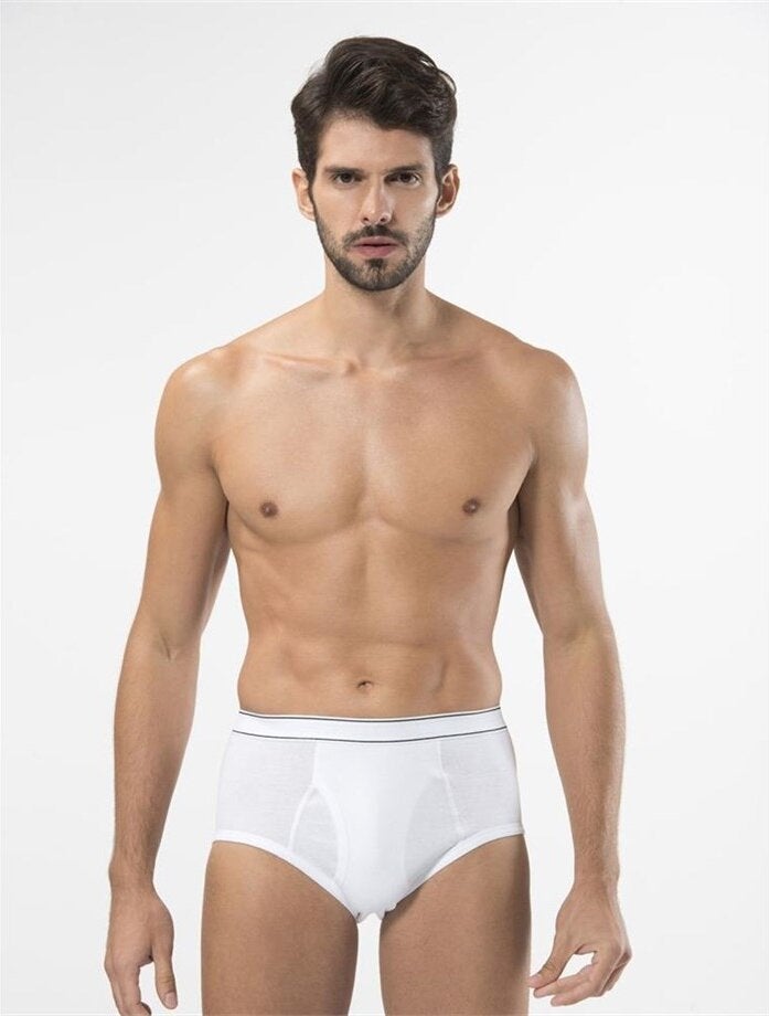 T-REN 120 Rib Belt Men's Slip-White - Image 1