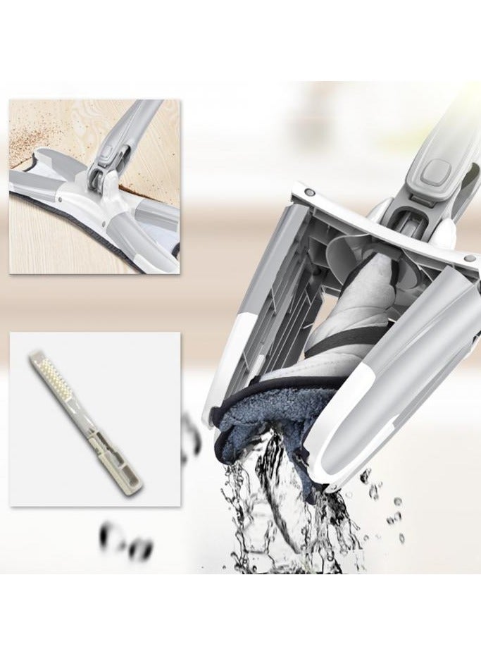 DubaiGallery X-type flat mops floor cleaning microfiber mop for washing floor lazy imitation hand wrung wet and dry self cleaning mop home tools  - Image 4