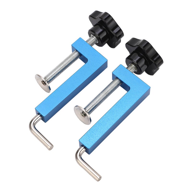 Universal Fence Clamp: Premium Aluminum Adjustable 1/2in To 5‑3/4in Clamping Range - Ergonomic Knob Sturdy Durable Woodworking Clamp For Table Saw Router Band Saw Woodworking Applications - Image 5