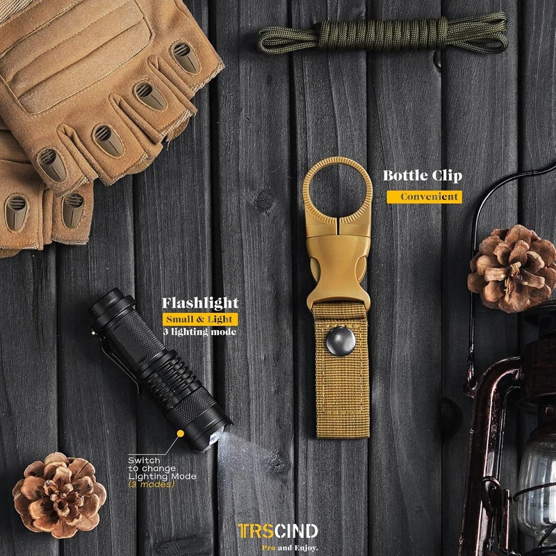 TRSCIND Gifts for Men Dad Husband - Valentines Day, Anniversary Birthday Gifts Idea for Him Boyfriend Man- Survival Kit 14 in 1, Survival Gear and Equipment, Fishing Hunting Camping Accessories, Cool Gadgets - Image 4
