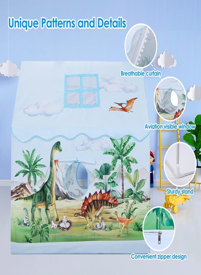 decalsweet Children's Tent Indoor Playhouse for Boys Girls, Children's Play House Large with Windows & Carry Bag, Play Tent Children Indoor and Outdoor for Children's Room, Playroom, Garden, Dinosaur - Image 3