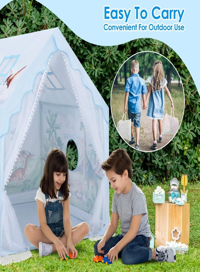 decalsweet Children's Tent Indoor Playhouse for Boys Girls, Children's Play House Large with Windows & Carry Bag, Play Tent Children Indoor and Outdoor for Children's Room, Playroom, Garden, Dinosaur - Image 5