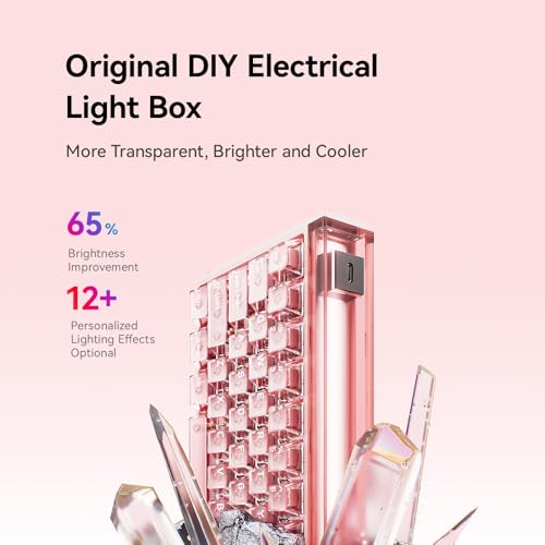 MelGeek MADE68 Ultra+ Wired Gaming Keyboard, Magnetic Keyboard with Hall Effect, 65% Compact Rapid Trigger, Hot-Swappable, RGB Snap Tap & Adjustable Actuation, HIVE Custom, Aluminum Case-Jelly Pink - Image 3