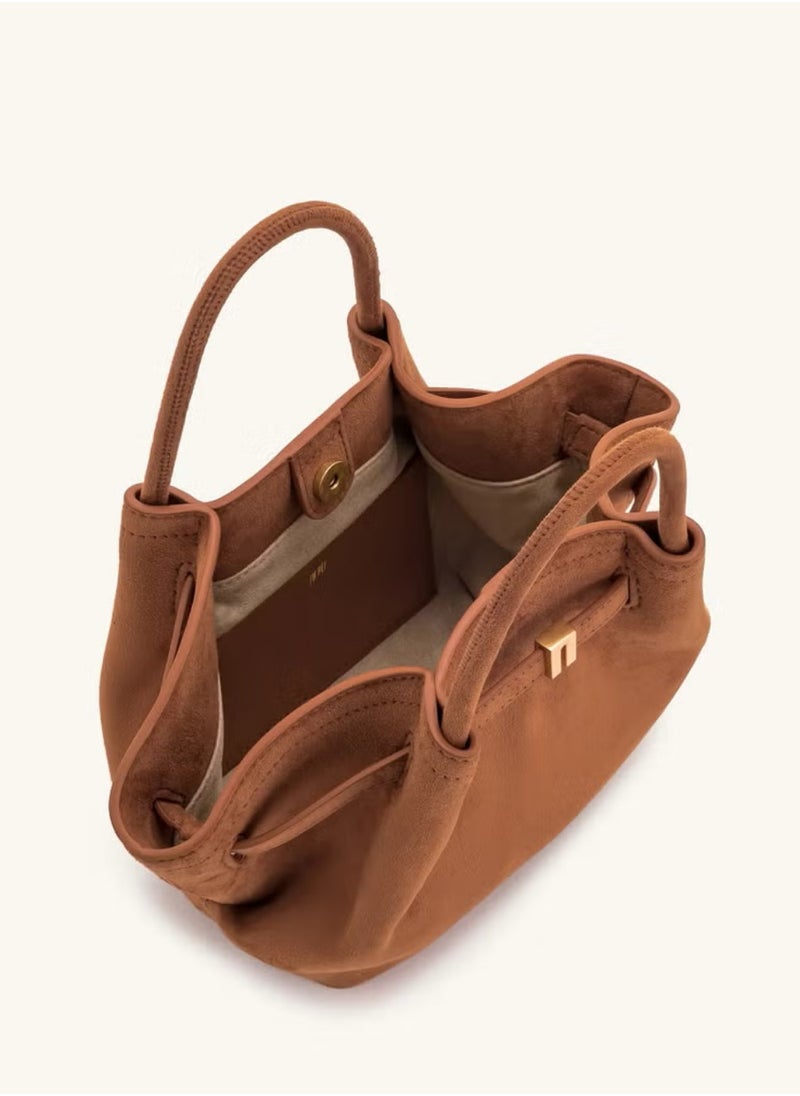 JW JW PEI Women's Hana Faux Suede Tote Bag With Crossbody strap, Women's Shoulder Bag, Women's Hand Bag, Women's Travel Bag, Women's Crossbody Bag  - Image 3