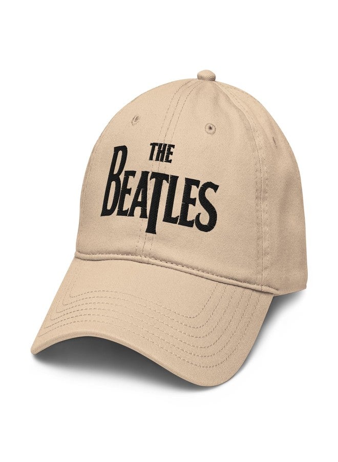 The Beatles - Black Logo Adjustable Baseball Hat - Image 1