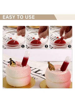 HS 100PCS 4ML Cupcake Pipettes, Mini Disposable Transfer Pipettes Squeeze Dropper Liquid Injector Pipettes For Jam, Strawberries, Cupcake, Chocolate, Birthday Party And Holiday Decoration  - Image 3