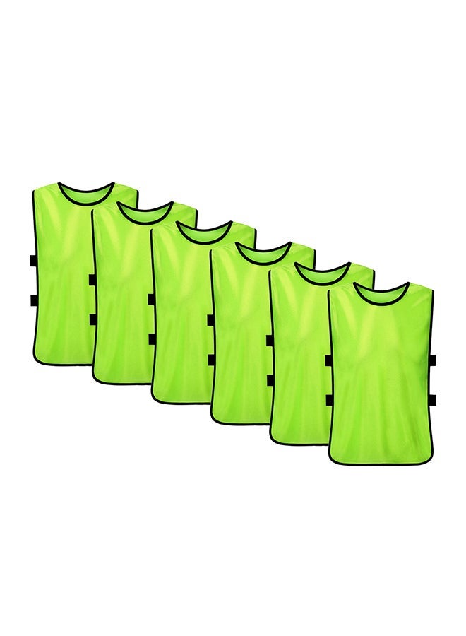 Arabest 6-Piece Soccer Pinnies Quick Drying Football Vest Set  - Image 1