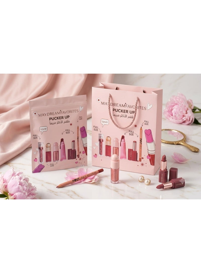MAYDREAM'S "Pucker Up" Collection – The secret to velvety lips and enchanting shine – The best-selling set - Image 4