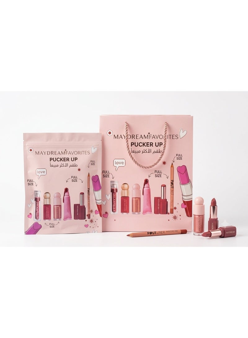 MAYDREAM'S "Pucker Up" Collection – The secret to velvety lips and enchanting shine – The best-selling set - Image 1