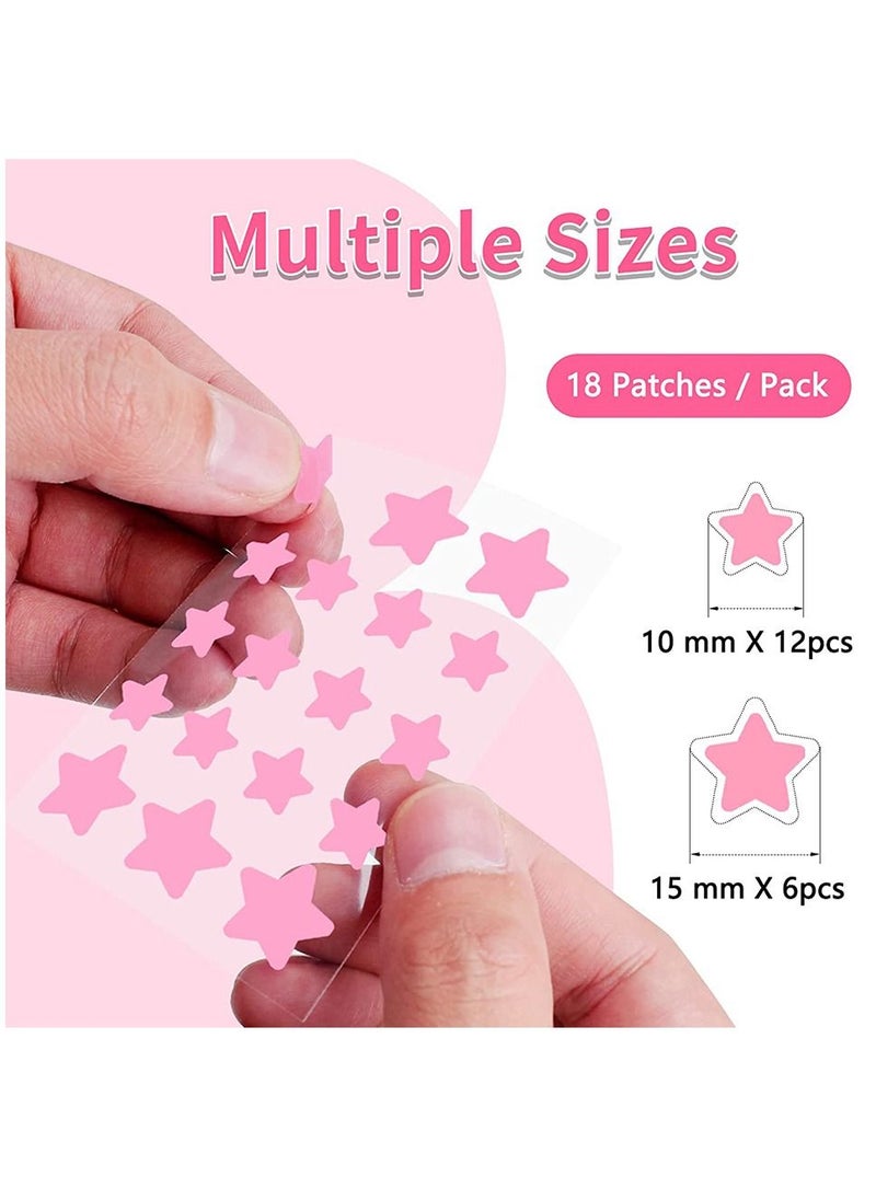 Generic - Star Pimple Patch (18 Counts) Face Acne Patches Star Hydrocolloid Acne Patches - Image 1
