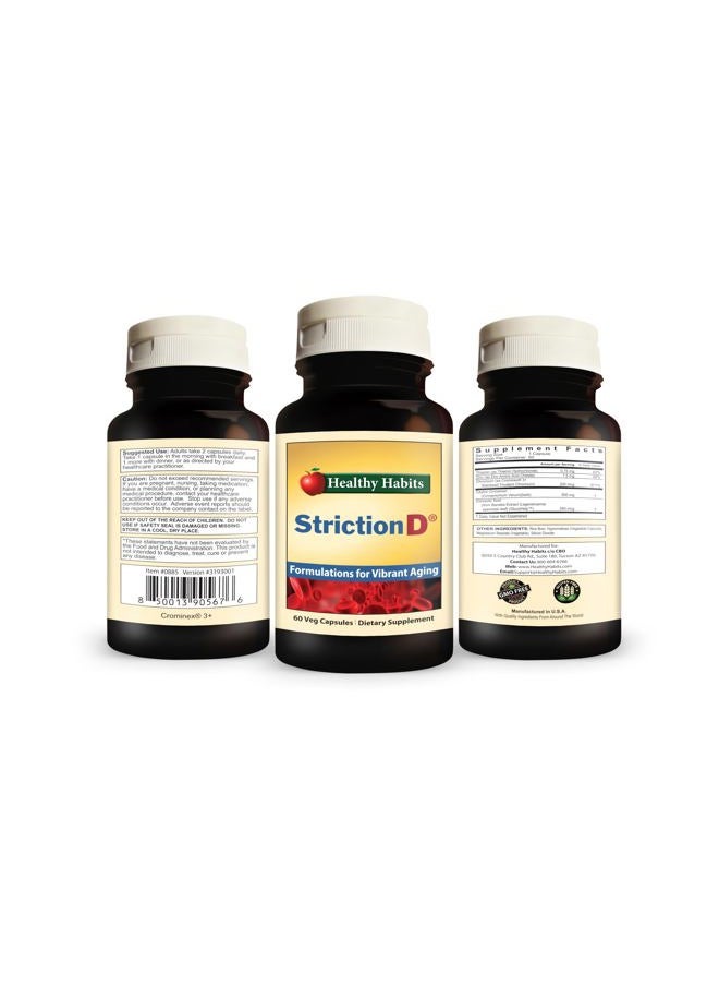 Healthy Habits StrictionD with Glucohelp Banaba Extract Ceylon Cinnamon & Crominex 3  - Image 2