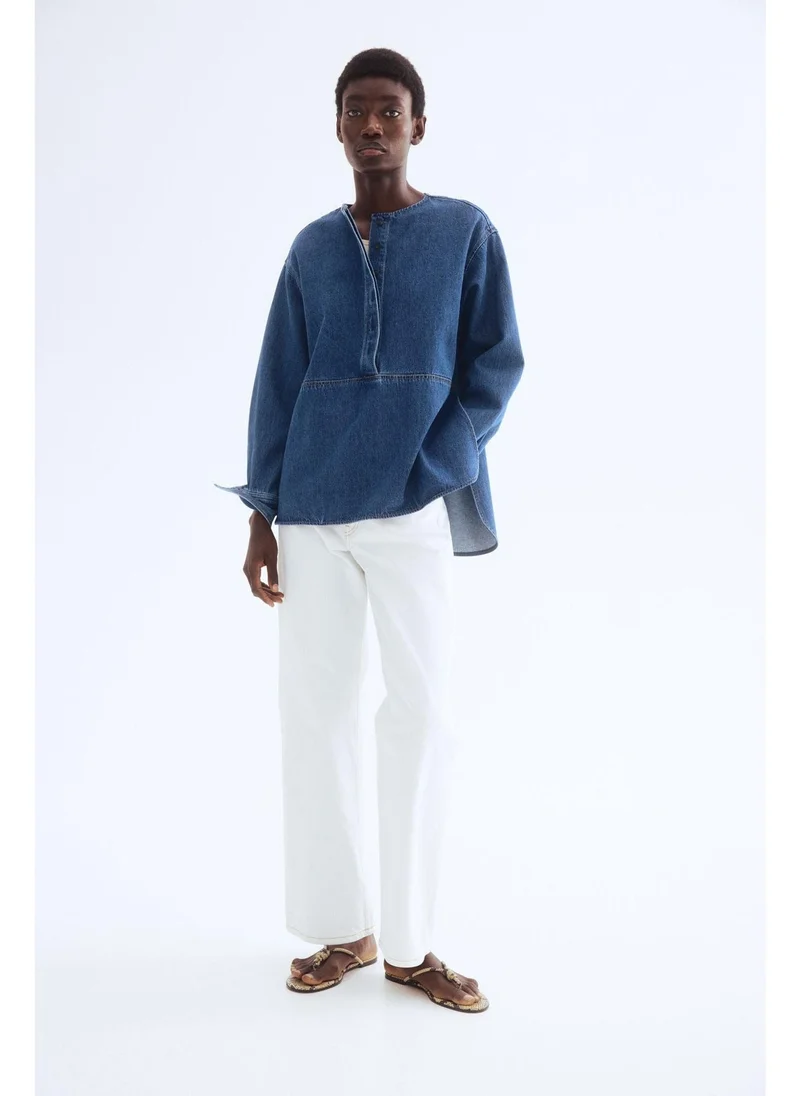 H&M Popover twill blouse