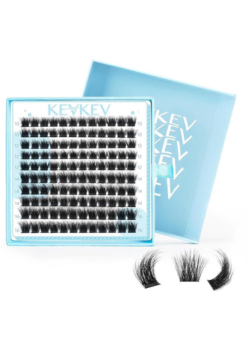 KevKev KevKev Lash Clusters 3D Fluffy Cluster Lashes 120 Pcs DIY Lash Extensions Mixed C/D Eyelash Clusters Individual Lashes Cluster Thin Band & Soft Resuable Lashes(Daisy,10-16mix) 