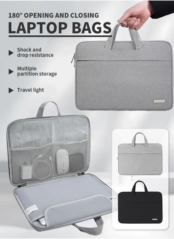 Generic - Shockproof Laptop Bag, Lined Computer Bag, Large Capacity Portable Briefcase, Waterproof And Wear-Resistant, Suitable For Travel, Business Trip, Work, Study - Image 1