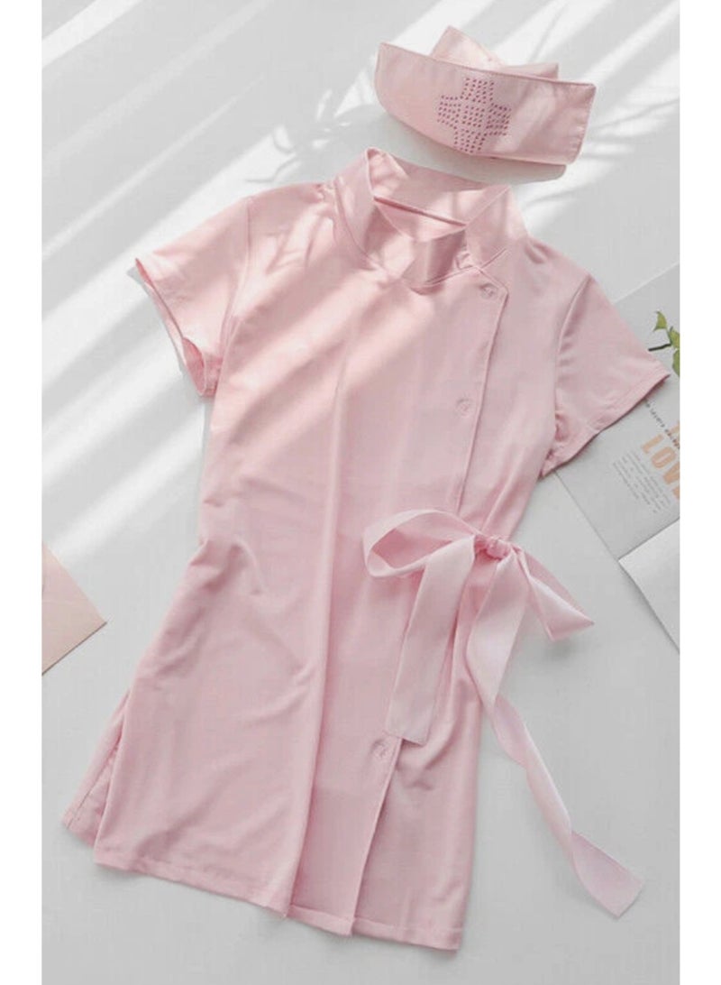 Women's Nurse Outfit Dress Uniform Cosplay Costume - Image 1