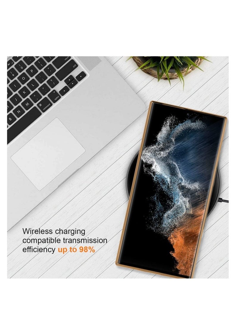 ELTRAZONE Magnetic Clear Case for Galaxy S23 Ultra Case,Compatible with MagSafe, Love Heart Design Electroplated Case Soft TPU Shockproof Full Camera Lens Protective Case for Samsung Galaxy S23 Ultra - Image 5