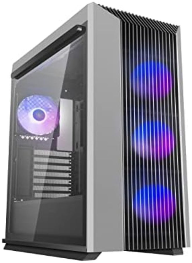 DEEPCOOL - DEEPCOOL CL500 ADD-RGB 4F Mid Tower ATX Computer Cabinet with Magnetic Tempered Glass with 120mmx4 A-RGB Fans Pre-Installed and radiators up to 360mm Front on top - Image 1