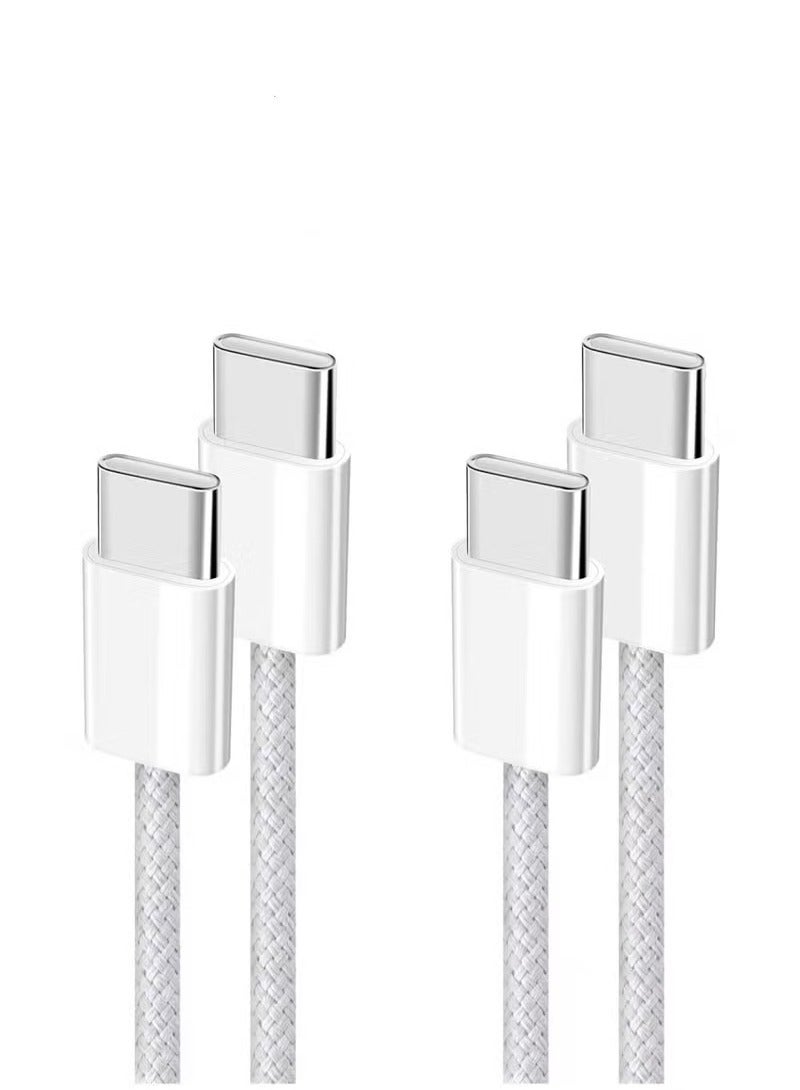 Captaintech 2-Pack 60W USB-C to USB-C Fast Charging Cables (3.3ft) - MFi Certified for iPhone 15 Pro/Max/Plus, iPad Pro/Air/Mini, MacBook Air, Samsung Galaxy S23/Note 20 & More ﻿ - Image 1