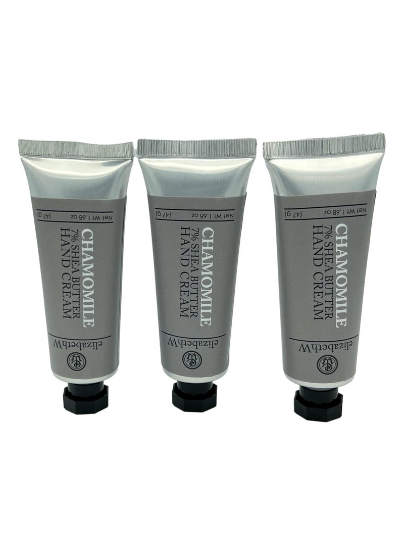 elizabeth W elizabeth W elizabethW, Chamomile Hand Cream, 1.68 Ounce (Set of 3) White 