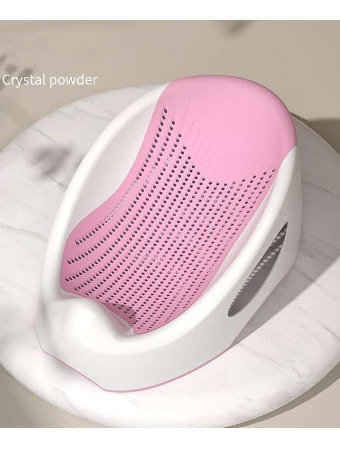 وسادة مقعد حمام لحديثي الولادة مضادة للانزلاق لحمام الأطفال وحصيرة شبكية للأطفال وحوض استحمام ودش ومهد للسرير