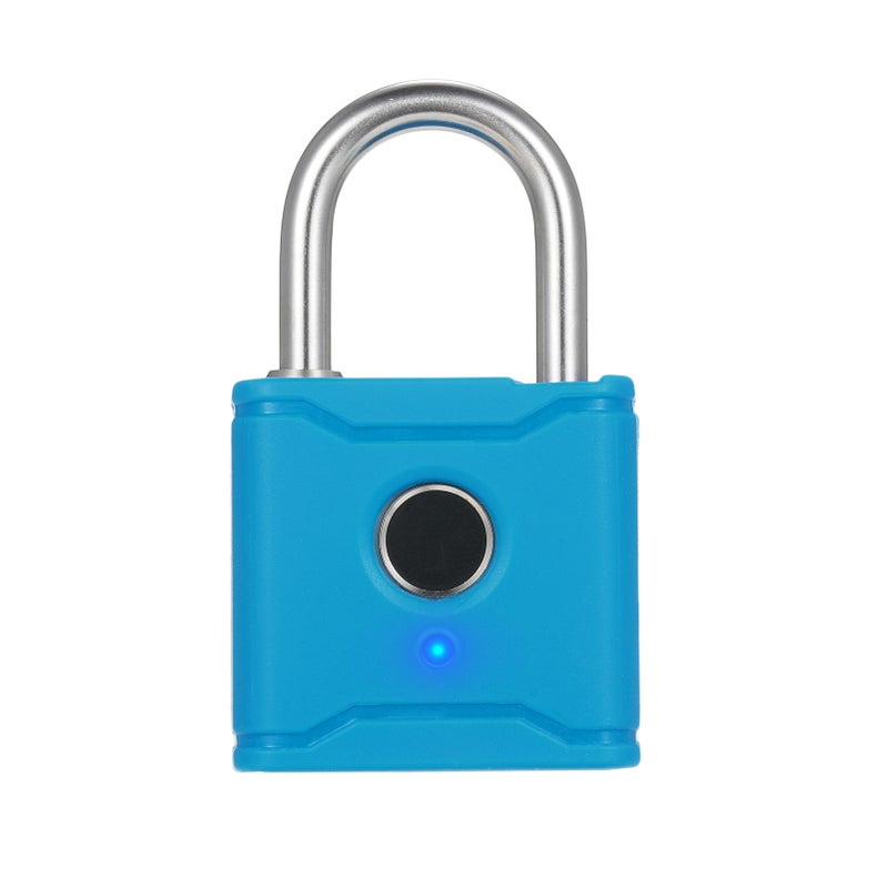 T1004D Smart BT Fingerprint Padlock Rechargeable Keyless 20 Fingerprints Emergency Unlocking Easy Operation IP65 Waterproof Anti-theft Security Padlock Door Luggage Backpack Lock - Image 1