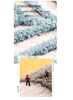 Bluejw Bath Mat Non-Slip Soft Adorable Boho Floral Bath Rugs Machine Washable Bathtub Mat Water Absorbent Plush Shaggy Carpet Thick Bathroom Kitchen Floor Microfiber Doormat 40x60CM  - Image 2
