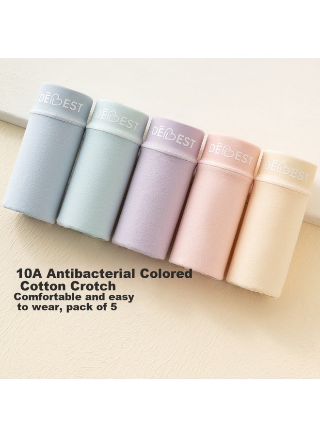 Top melon Dingguagua Dingguagua Women's Cotton Antibacterial Seamless High-waist Underwear 5-pack M 160 - Image 3