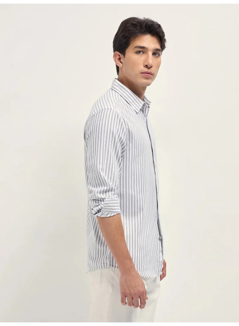 THE BEAR HOUSE  Men’s Long Sleeve Shirt – Classic, Comfortable and Stylish Essential for Work, Travel or Casual Outings for Men | Best Price UAE