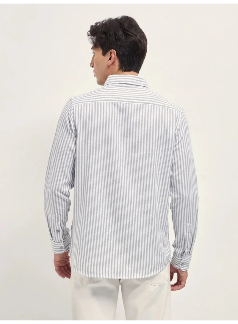THE BEAR HOUSE  Men’s Long Sleeve Shirt – Classic, Comfortable and Stylish Essential for Work, Travel or Casual Outings for Men | Best Price UAE