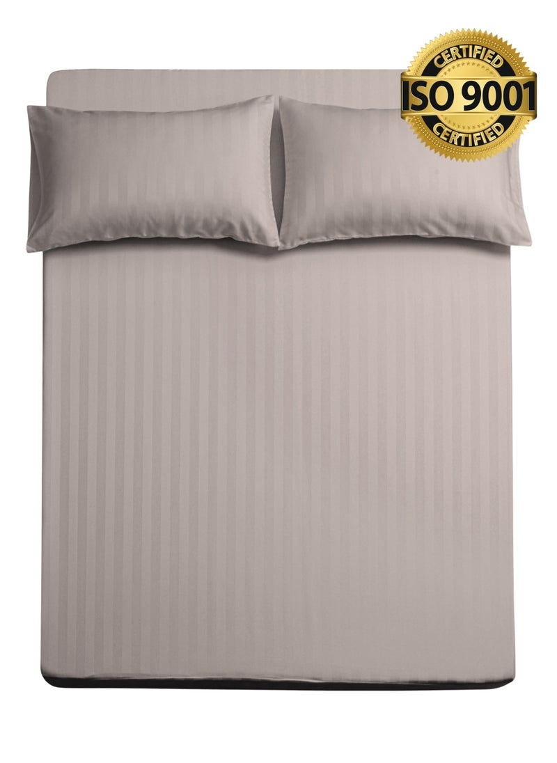 Single Microfiber Sheet Set,  Single Size 2 Pieces, Hotel Stripes Design - pzsku/Z889CF43F599E369A63DFZ/45/_/1739811757/0b086c43-e6cc-40ec-a4f7-8760b2b90947