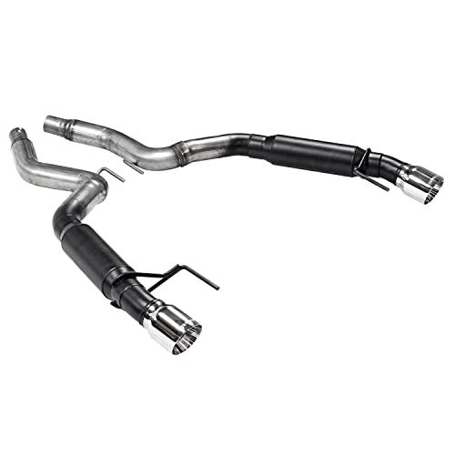 Flowmaster 817713 Outlaw Axle-Back Exhaust Kit 3 Inch 409 Stainless Steel 4 Inch Polished 304 Stainless Steel Tips Compatible with 2015-2023 Ford Mustang 2.3L Ecoboost or 3.7L V6 Coupe Convertible - Image 2