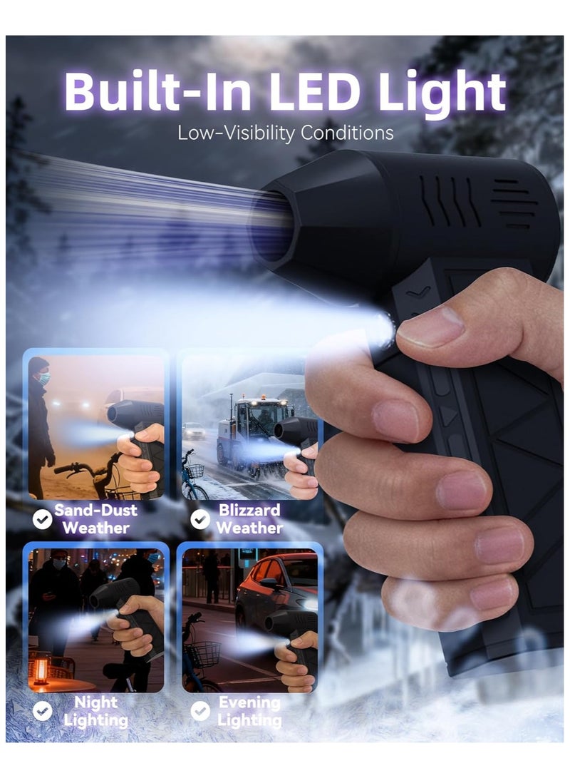 الروهيت منفاخ هواء قوي محمول لاسلكي، منفاخ هواء إلكتروني، منفاخ أوراق لاسلكي، منفاخ هواء نفاثة، منفاخ توربو LED، مروحة توربو قوية بدون فرشاة، مجفف محمول صغير محمول في الهواء الطلق - Image 4