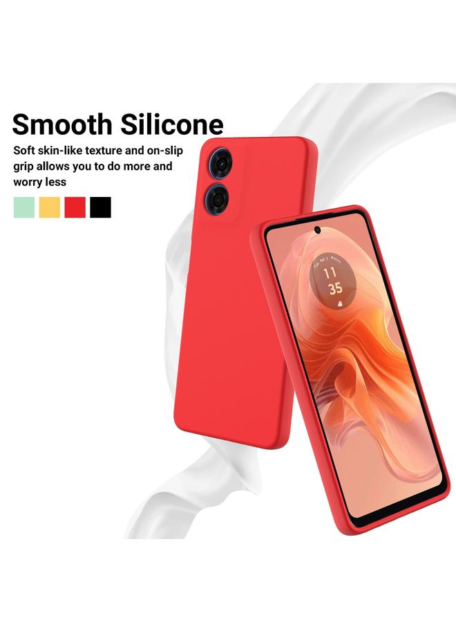 erorex Case For Motorola Moto E14 Pure Color Liquid Silicone Shockproof Phone Case - Image 3