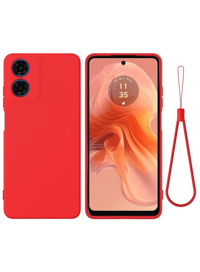 erorex Case For Motorola Moto E14 Pure Color Liquid Silicone Shockproof Phone Case - Image 1