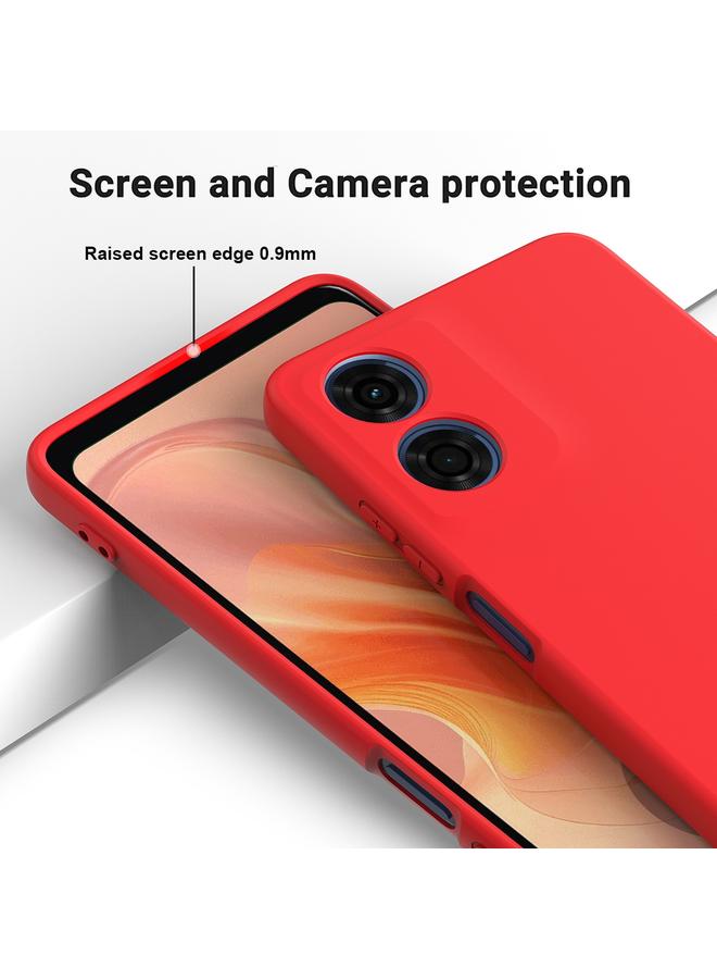 erorex Case For Motorola Moto E14 Pure Color Liquid Silicone Shockproof Phone Case - Image 4