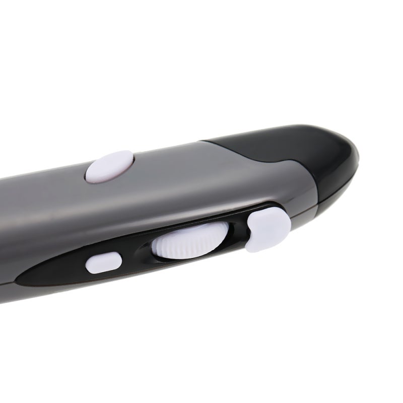 2.4G Wireless Optical Touch Pen: Grey, Ergonomic Design, 10-Meter Wireless Range - 3-Level Adjustable CPI, High Precise Optical Engine for PPT Presentation, Business, Teaching & Narrow Spaces - Image 2