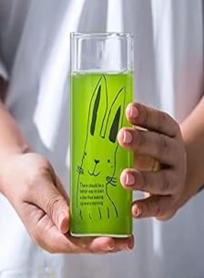 Creative Cute Cartoon Home Square Mug, Heat Resistant Animal Coffee Mug, Daily Drinking Shot Glass (Rabbit) 