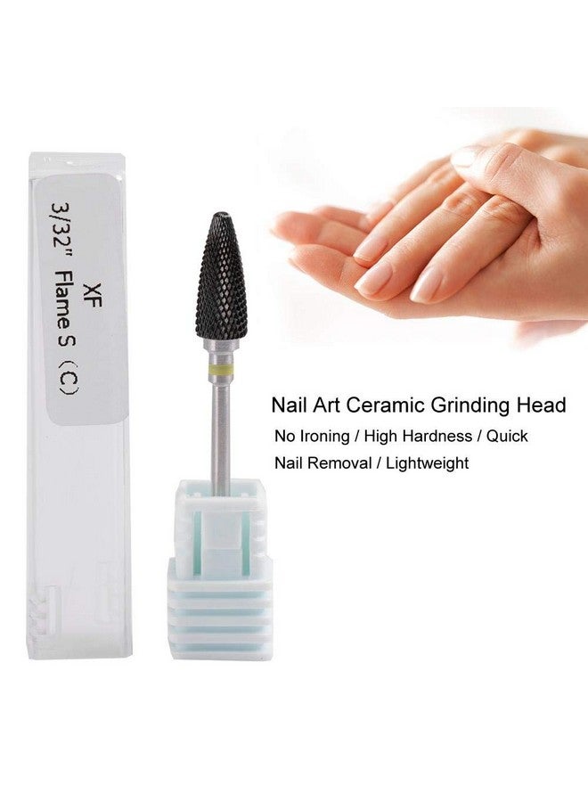 Cimenn Nail Drill Bit Set, Nail Drill Bits Holder, Ceramic Cylinder Shape Grinding Head Nail Drill Bit For Nail Polishing Manicure Tools(01) - Image 3
