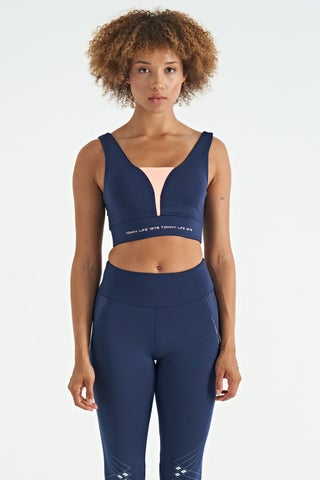 Indigo Text Printed Color Block Slim Fit Diving Fabric Women's Bustier - 97271 - pzsku/Z889D4CAA5EB5438B59D2Z/45/_/1744272673/61f98912-4605-4cc2-9a05-94142c97e0d8