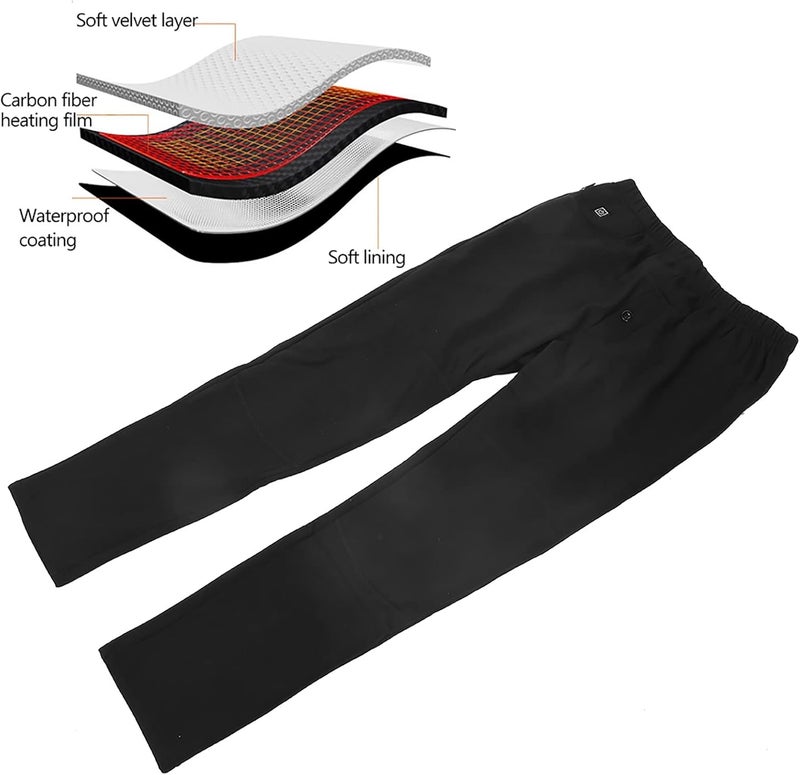 klarako Men Heating Pants,Heating Trousers Winter Warm,Winter Outdoor 3 Gears Temperature Electric Thermal Heating Trousers - Image 5