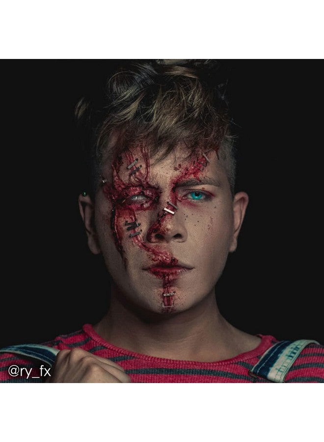 mehron Makeup 3 D Gel ; Gelatin Special Effects Makeup ; Halloween Fx Makeup & Scarring Gel ; Fake Skin For Stage Screen Theater Cosplay And Halloween (2 Ounce Clear) - Image 4