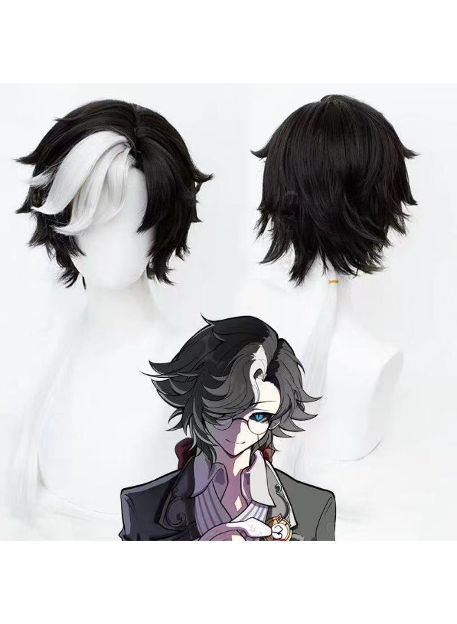 Identity V Joseph Desaulniers Silver Curly Cosplay Wig Synthetic Hair for Game Cos Halloween Party - Image 1