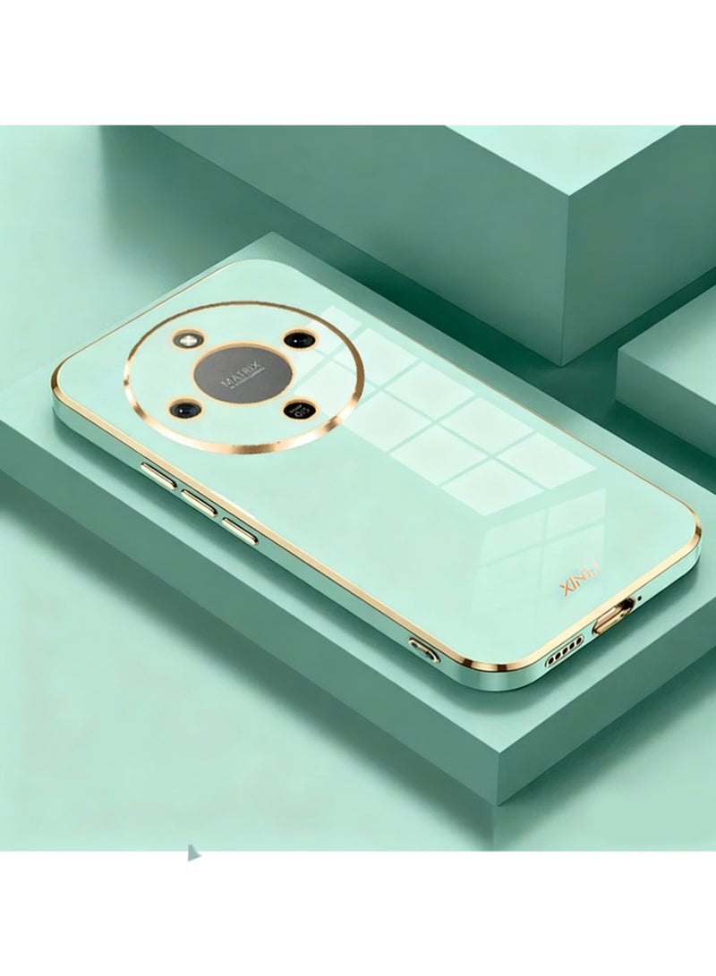 شين لي تونج جراب Honor X9d، غطاء واقٍ ناعم رفيع، جراب هاتف، تصميم نحيف، أنيق، مقاوم للخدش، مطلي بطلاء عالي الجودة، واقي - أخضر - Image 1